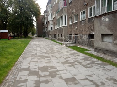 Zagospodarowanie wnętrza podwórzowego w kwartale ulic Grudziądzka i Krzywoustego – Etap I